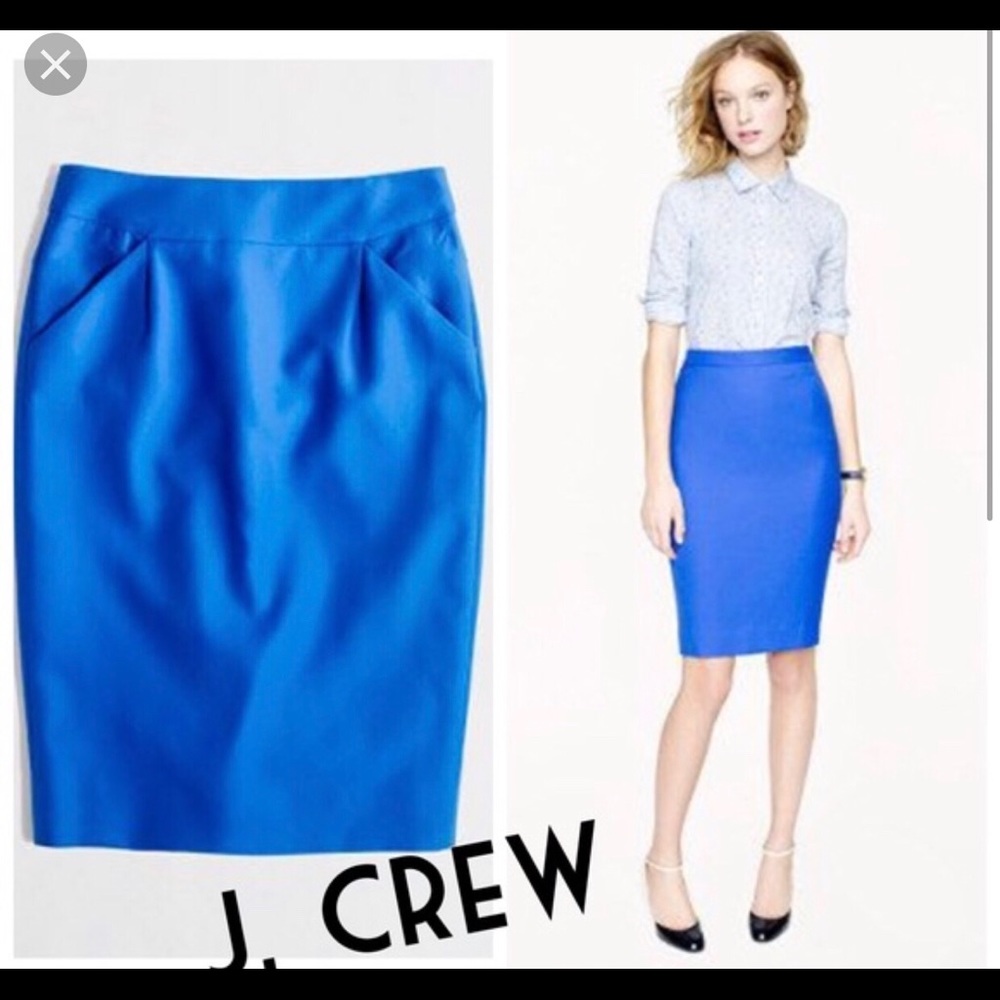 Jcrew Black Cotton Pencil Skirt - image 4